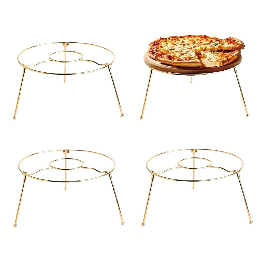 HOHIYA 4 Pcs 9 Inch Pizza Stand Holder Riser Display Serving for Tables Party Width for restauran... | Amazon (US)