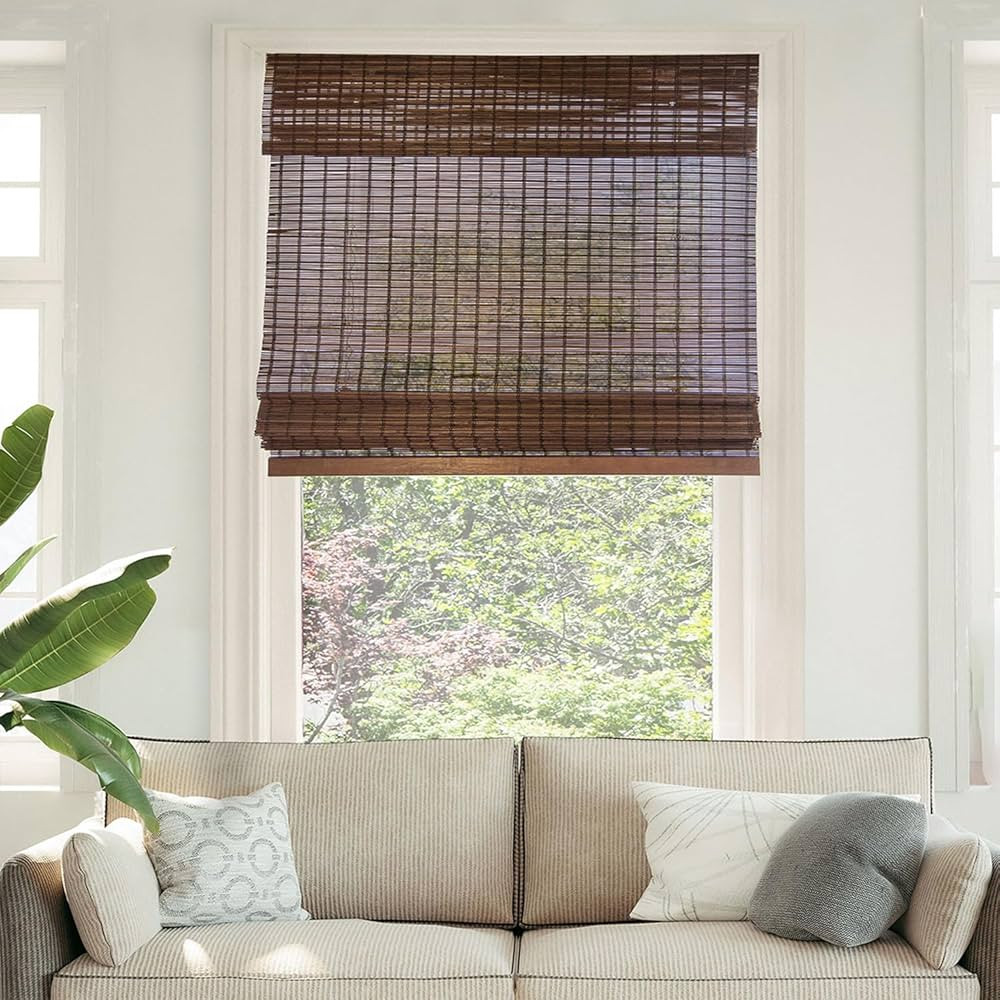 CHICOLOGY Bamboo Roman Shades - Customer Favorite Light Filtering Blinds for Windows, Premium Qua... | Amazon (US)