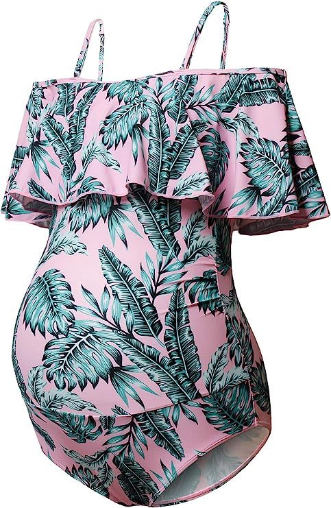 Bhome Maternity Swimwear Womens Bikinis Tankini Summer Swimsuits Pregnancy Beachwear | Amazon (US)