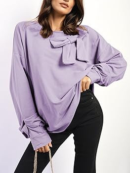 Cakulo 2024 Oversized Sweatshirts For Women Loose Fit Fall Fashion Crewneck Long Sleeve Casual Cu... | Amazon (US)