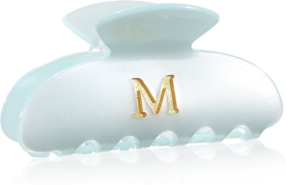 HAIMEIKANG Acrylic Letter Hair Clips For Women - Initial Cute Hair Claw Clips for Bridal Monogram... | Amazon (US)