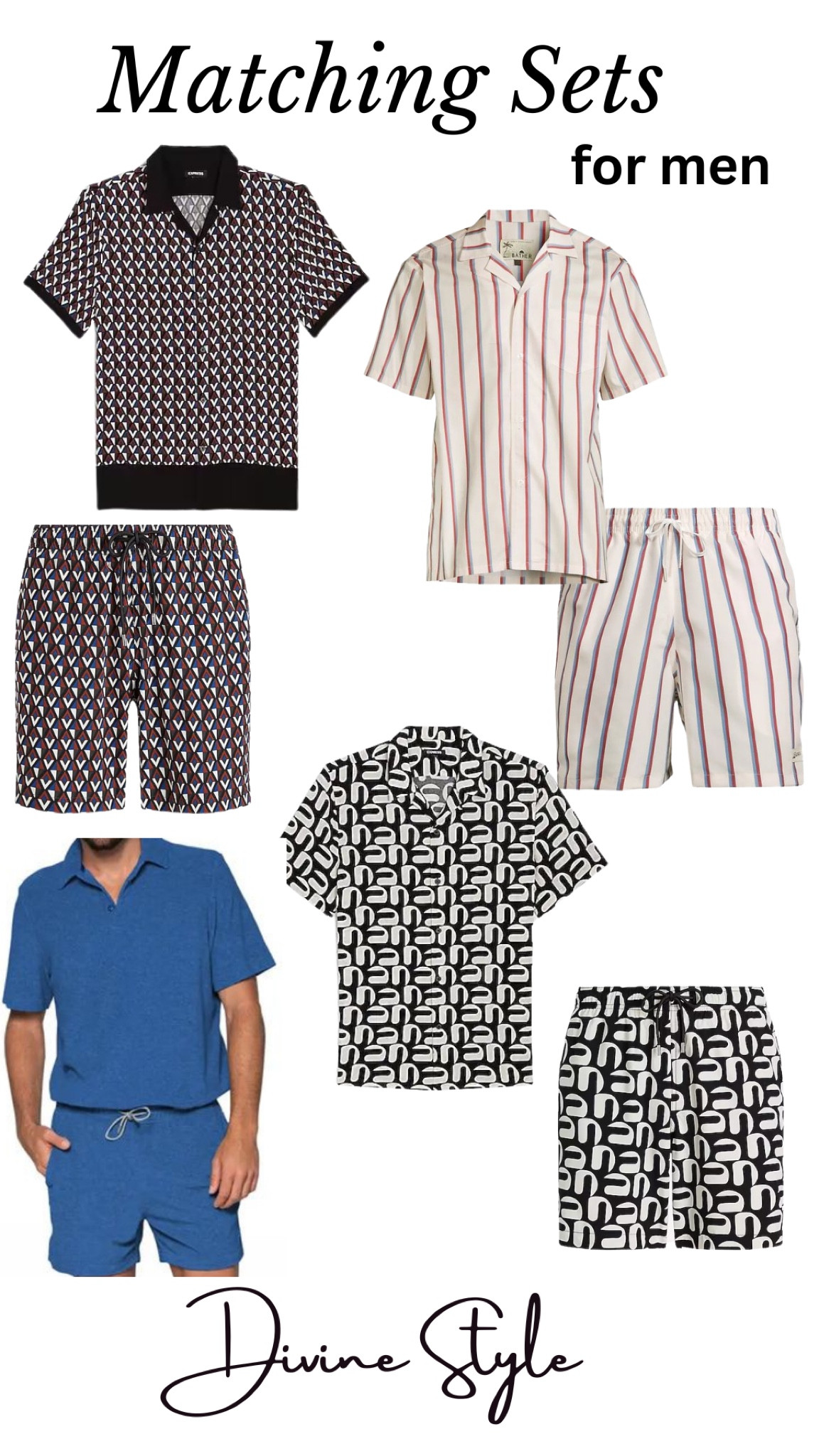 Slip into these matching sets to set your style on 🔥. A great casual look for daytime or resort wear and easy to dress up fir evening with loafers. Best part is wearing the pieces as separates too.

#LTKFind #LTKsalealert #LTKmens