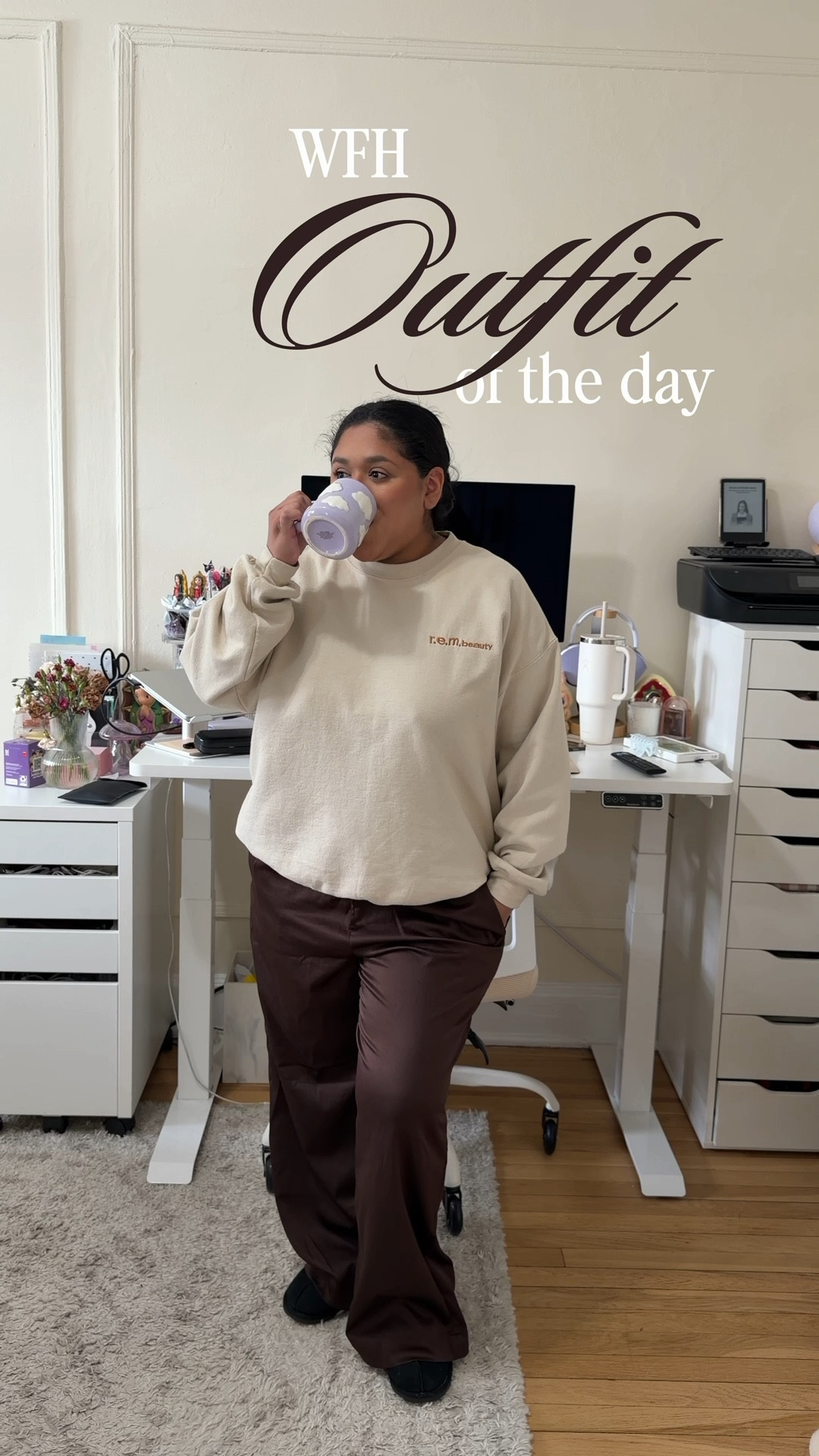 comfy and casual work from home outfit of the day always calls for a cozy sweater & pants 🍂✨ 

#LTKStyleTip #LTKPetite #LTKMidsize