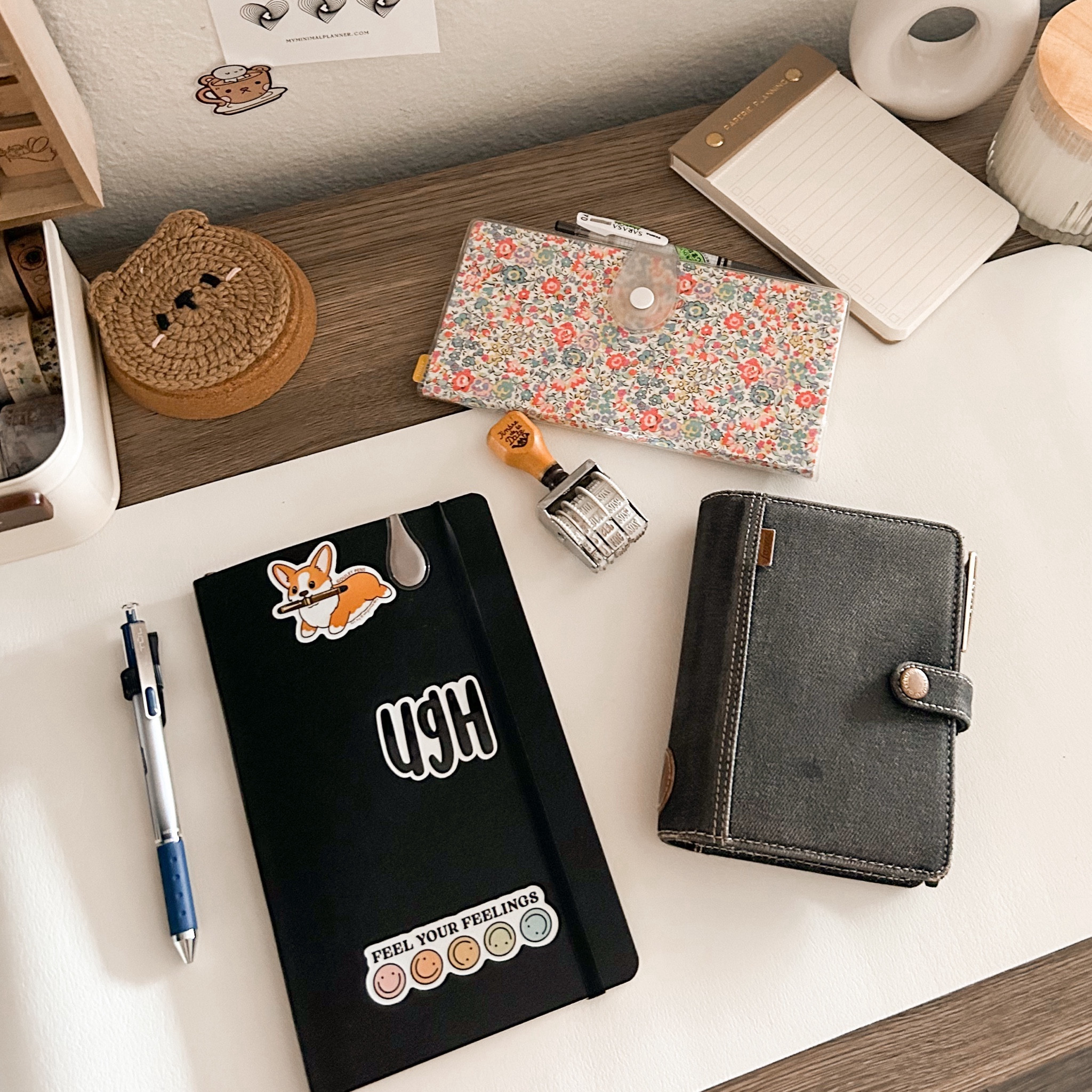 Filofax planner is vintage. Everything else linked!