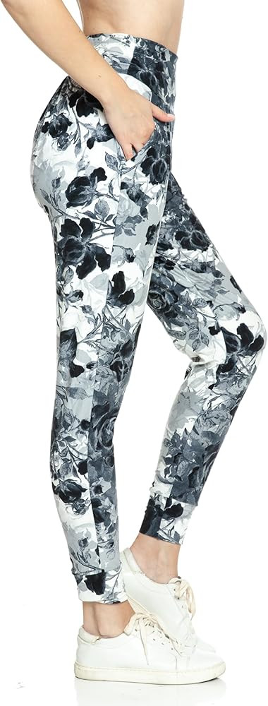 Leggings Depot Women's Yoga Joggers Pants Loose Fit Workout Harem Pants with Pockets | Amazon (US)