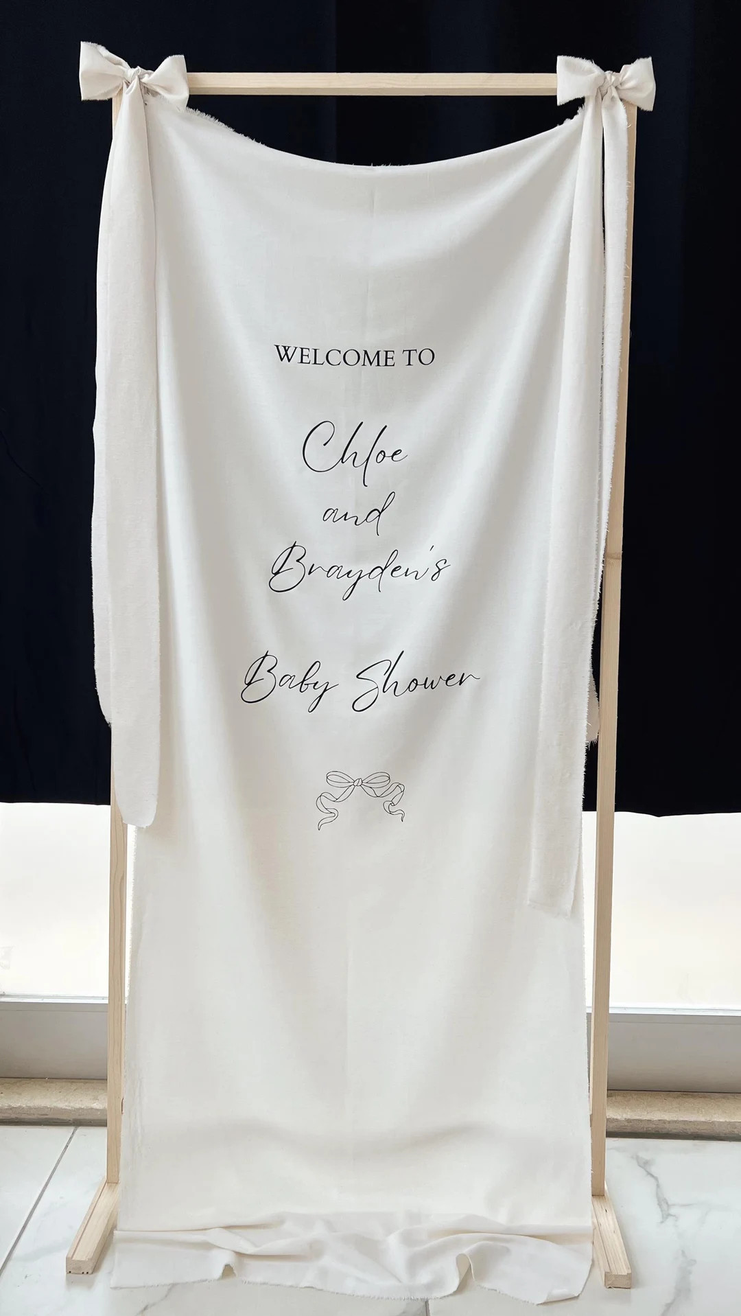 Personalized Fabric Baby Shower Sign, Custom Baby Shower Sign, Welcome Sign for Baby Shower, Cust... | Etsy (US)