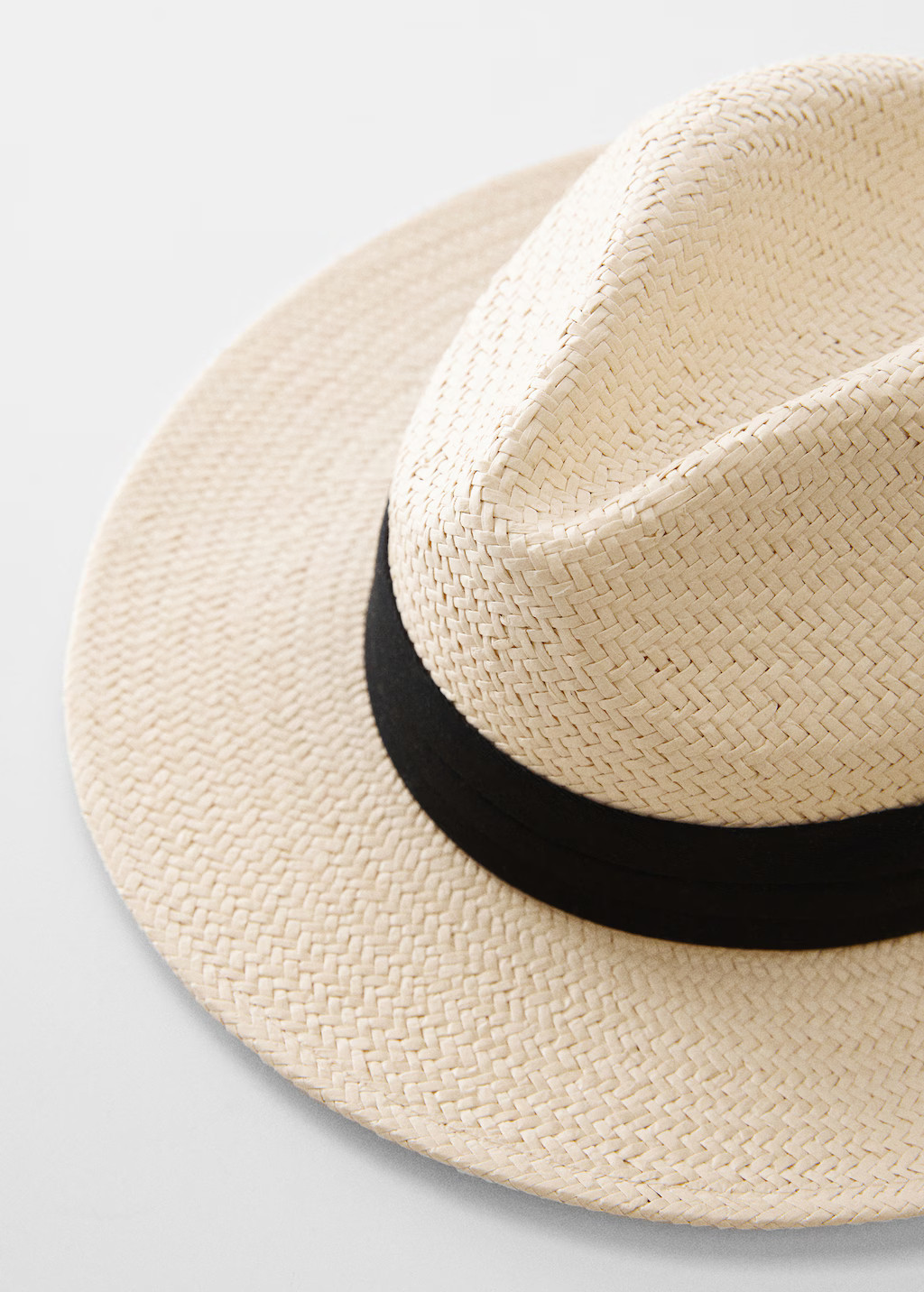Natural fibre ribbon hat | MANGO (US)