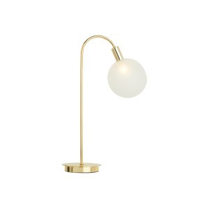 Boll Table Lamp Tall, Brass & Frosted Glass | made.com | MADE.COM (UK)