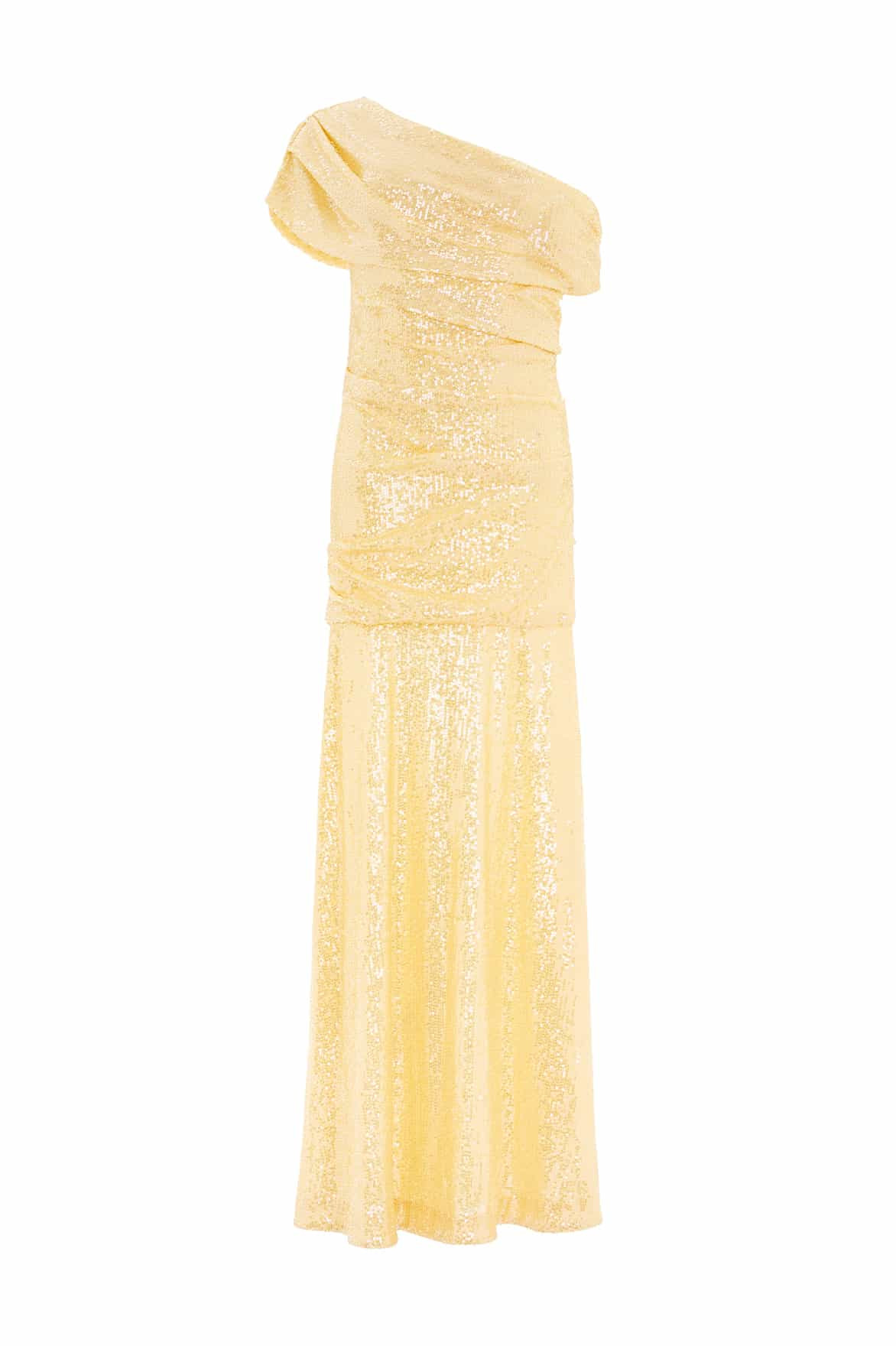 Nova Draped One-Shoulder Ankle Gown | Needle & Thread US