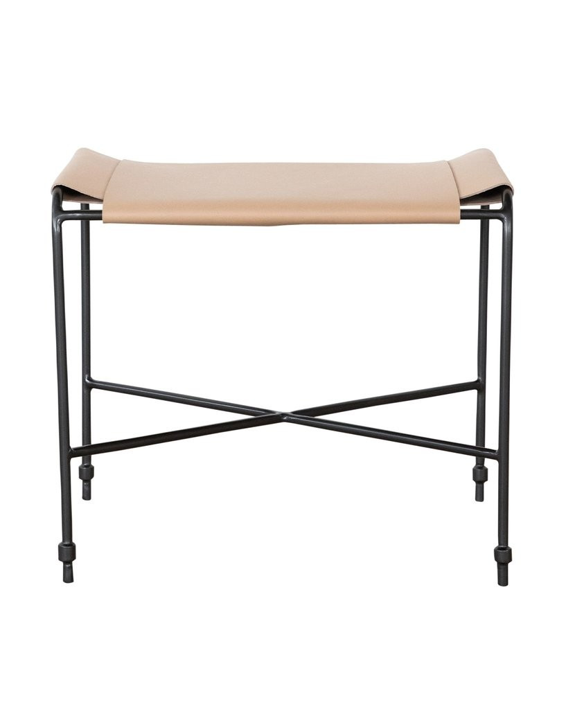 Edwin Leather Ottoman | McGee & Co.