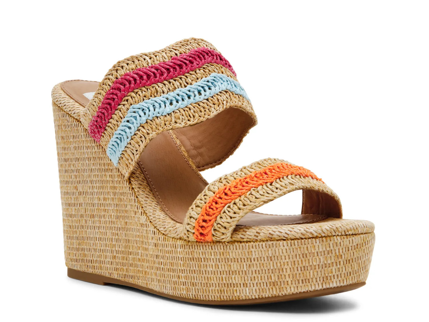 DV by Dolce Vita Tru Wedge Sandal | Women's | Multicolor | Size 9.5 | Sandals | DSW