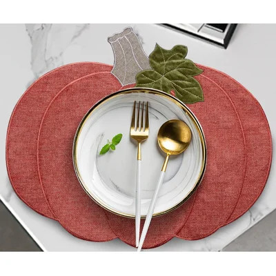 Asherton Thanksgiving Harvest Fall Pumpkin 4 Piece Placemat Set | Wayfair North America