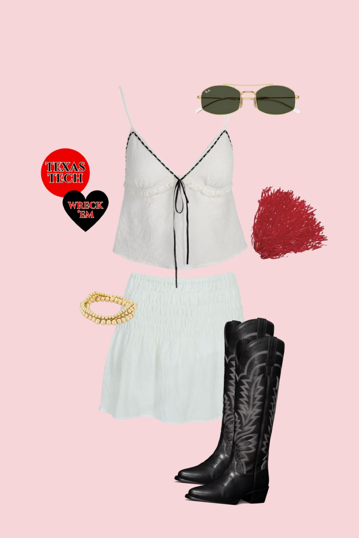 Texas Tech red & black college football outfit idea ! 

#LTKStyleTip #LTKSeasonal