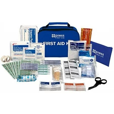 xpress first aid 156 piece multi-purpose first aid kit | Walmart (US)