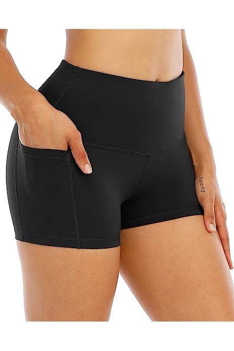 Amazon.com: Core 10 Women's Spectrum High-Waist Booty Yoga Short, Black, Small : Clothing, Shoes ... | Amazon (US)