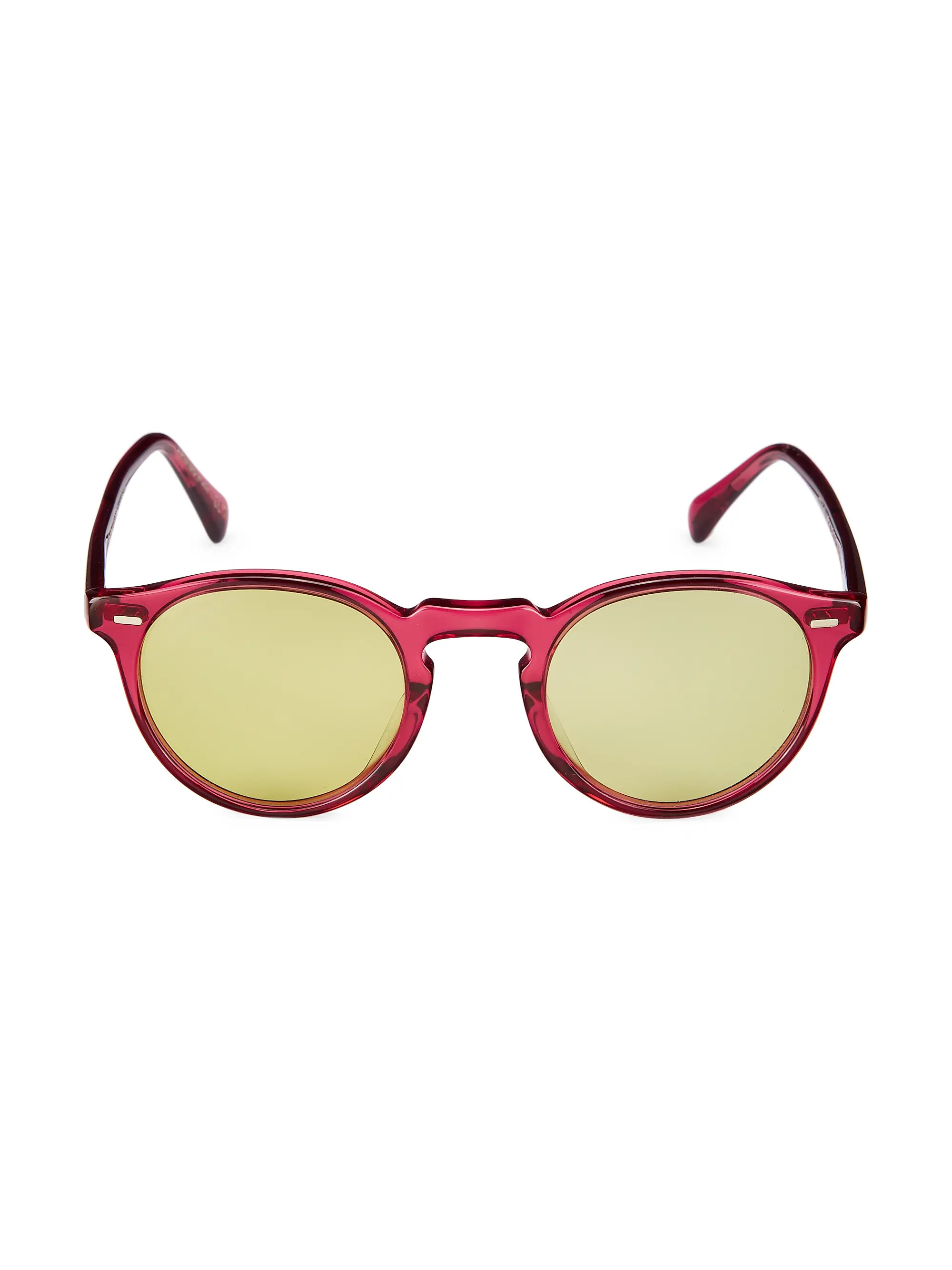 47MM Acetate Round Sunglasses | Saks Fifth Avenue