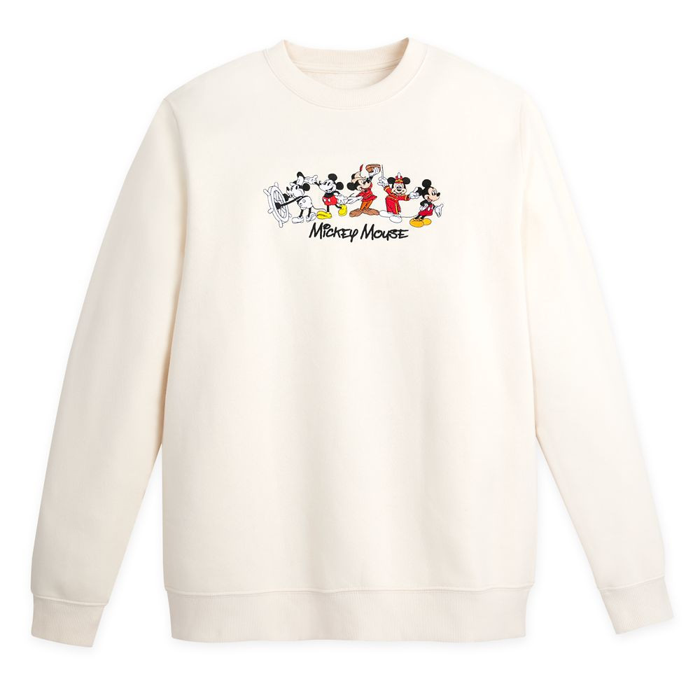 Mickey Mouse Through the Years Pullover Sweatshirt for Adults | Disney Store | Disney Store