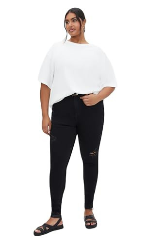 City Chic Women's Plus Size Jean - Asha Nola Black | Amazon (US)