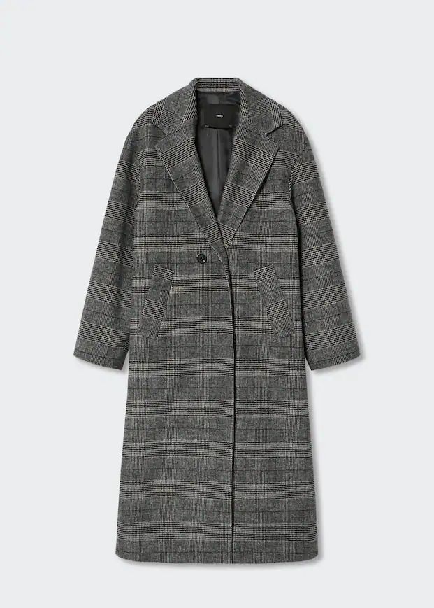 Oversize wool coat | MANGO (UK)