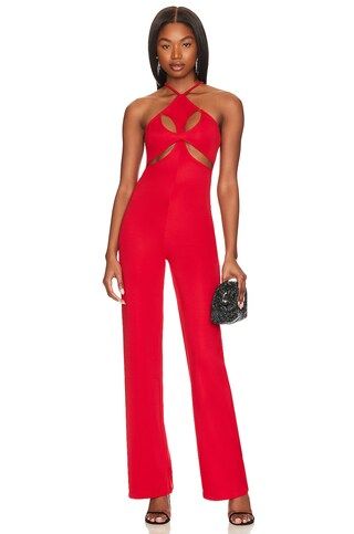 OW Collection Fleur Jumpsuit in Red from Revolve.com | Revolve Clothing (Global)