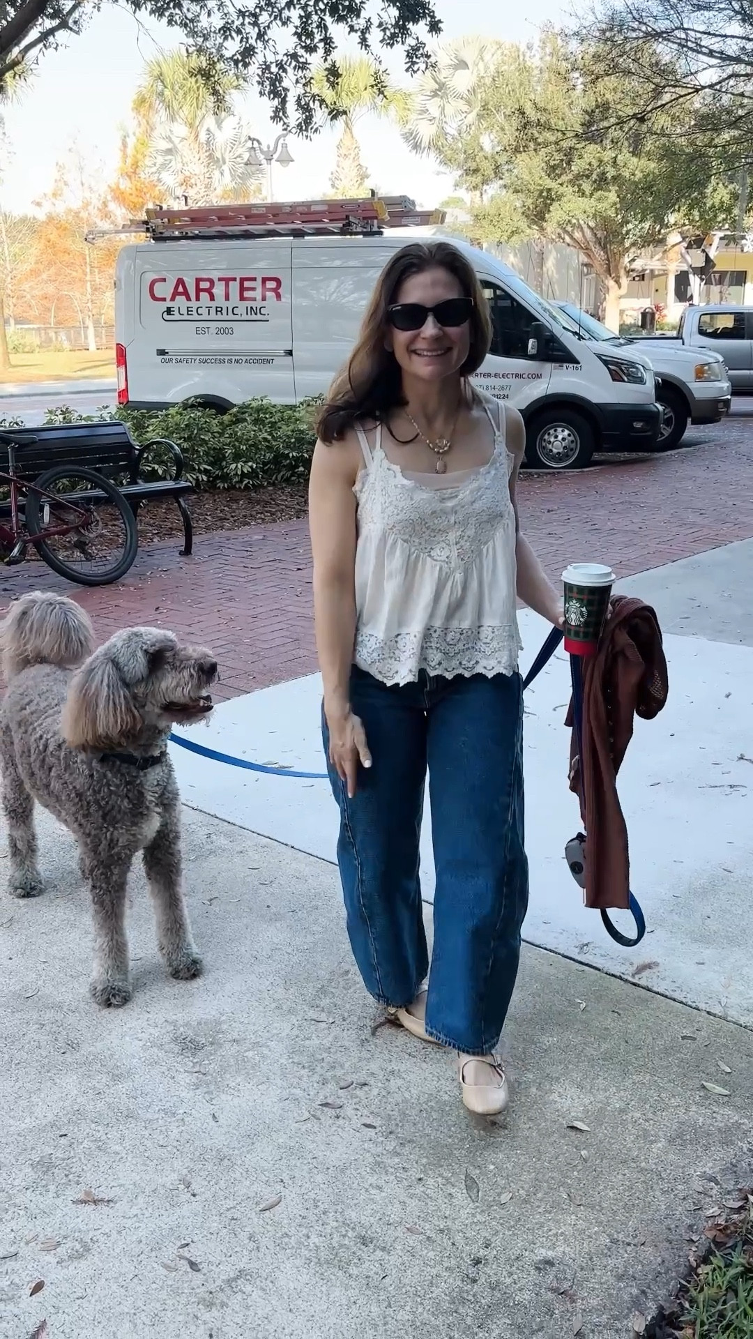 Barrel jeans for petites and pretty layers for our morning walk at the park

#LTKootd #LTKmorningroutine #LTKPetite