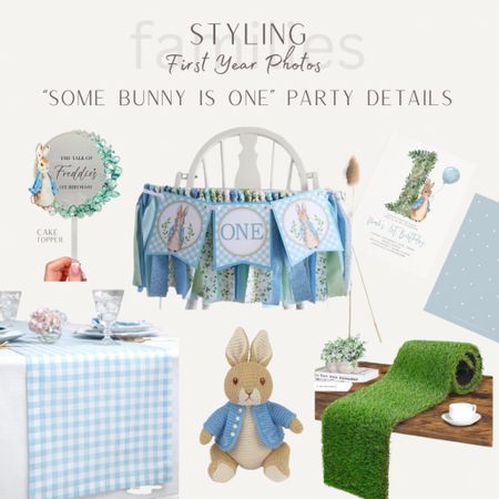 Some Bunny is One! The cutest party theme details for a first birthday party. 

#LTKbaby #LTKkids #LTKfamily