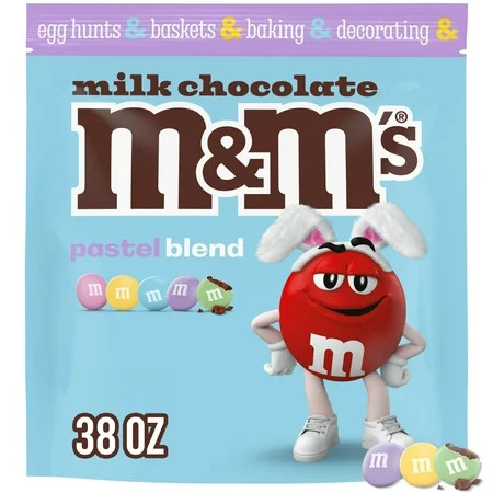 M&M's Milk Chocolate Pastel Blend Easter Candy - 38 oz Bulk Bag | Walmart (US)
