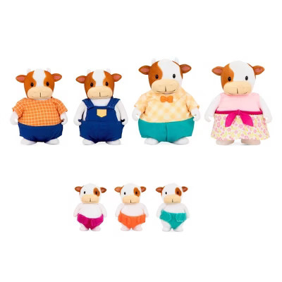 Li'l Woodzeez Miniature Animal Figurine Set - FitzMoo Cow Family | Target