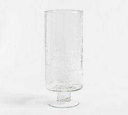 Hammered Pedestal Hurricane Candle Holder | Pottery Barn (US)