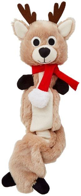 FRISCO Holiday Reindeer Bungee Plush Squeaky Dog Toy - Chewy.com | Chewy.com