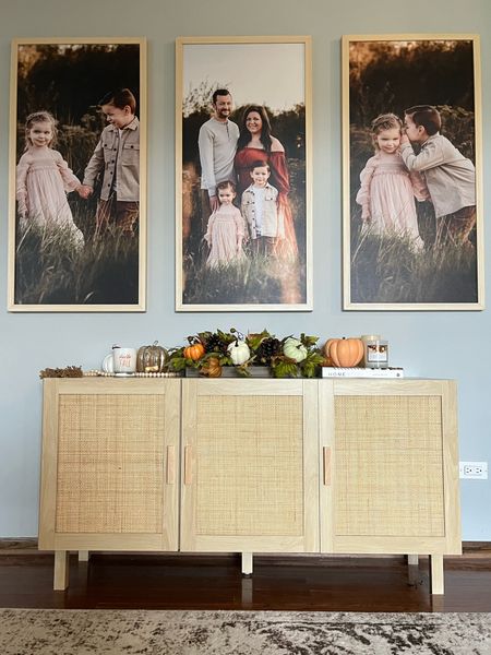 Fall Home Decor | Fall Family Photos | Living Room Family Room Dining Room Furniture | Large Frames | Pumpkin Decor

#LTKSeasonal #LTKhome #LTKfamily
