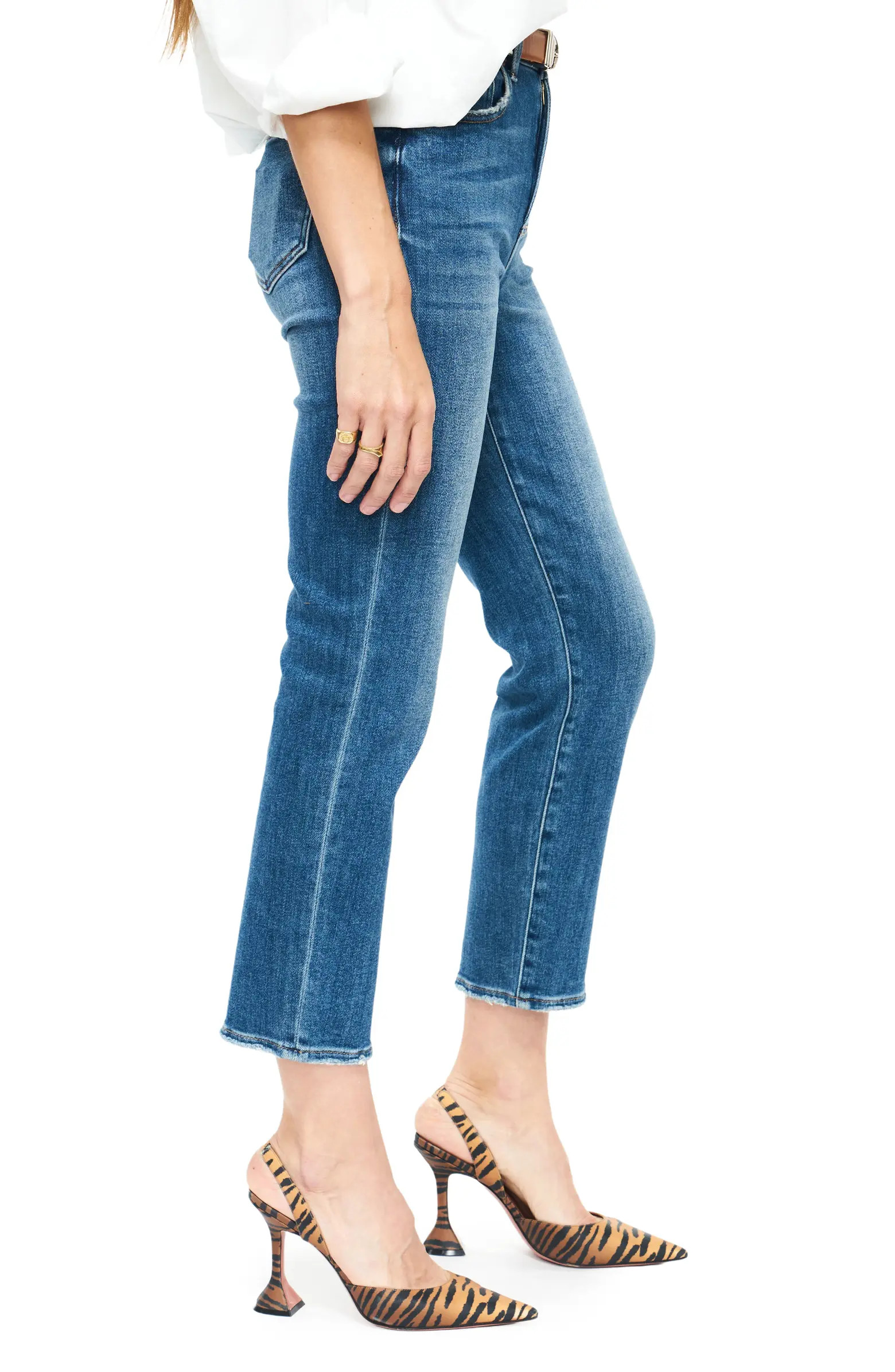 Monroe High Waist Crop Cigarette Jeans | Nordstrom