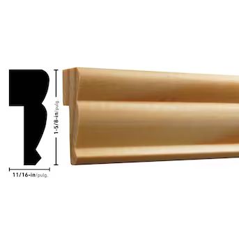 RELIABILT 1.625-in x 8-ft Pine Unfinished Wall Panel Moulding | Lowe's