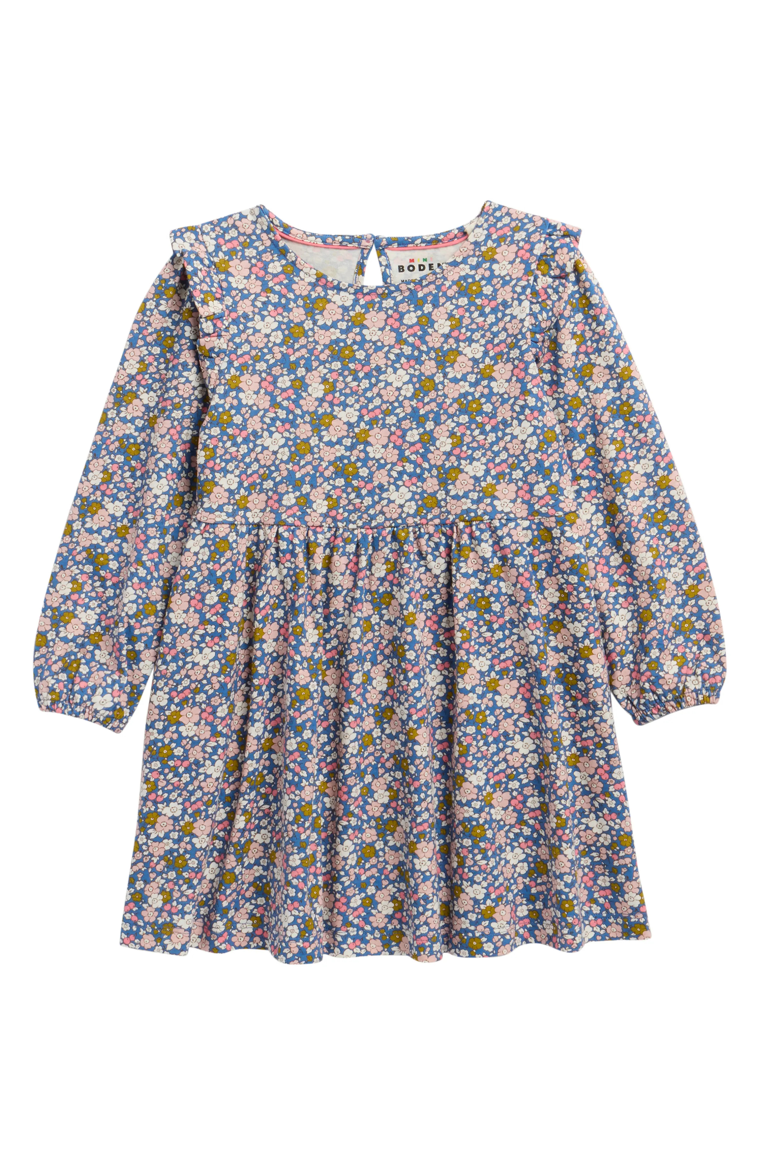 Kids' Floral Long Sleeve Cotton Jersey Dress (Women) | Nordstrom | Nordstrom