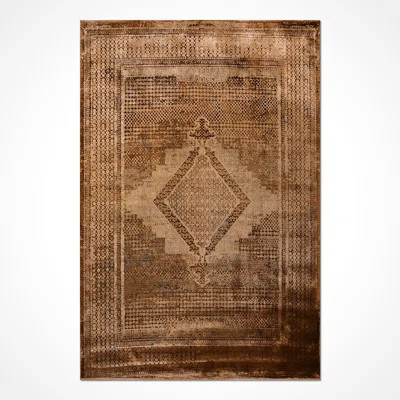 Oriental Brown Machine Washable Non-Slip Area Rug | Wayfair North America