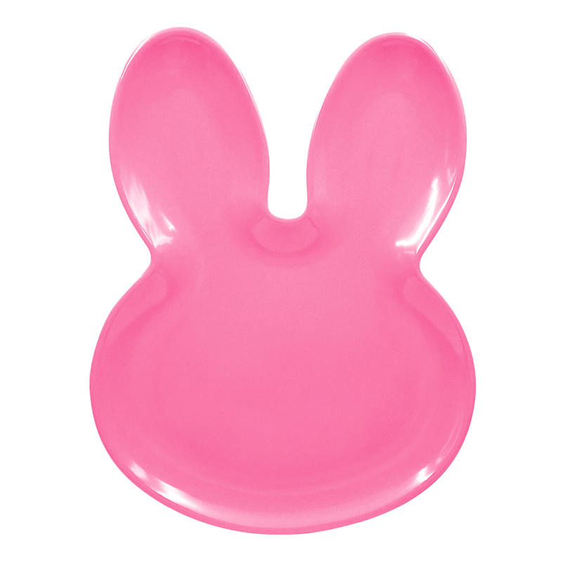 Bunny Brights Pink Bunny Plate, 8.5x11 | At Home