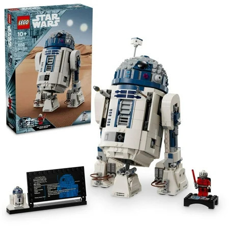 LEGO Star Wars R2-D2 Brick Built Droid Figure, Collectible Star Wars Room Décor with Exclusive 25th Anniversary Minifigure Darth Malak, Creative Play Gift Idea for Kids or Fans Ages 10 and Up, 75379 | Walmart (US)