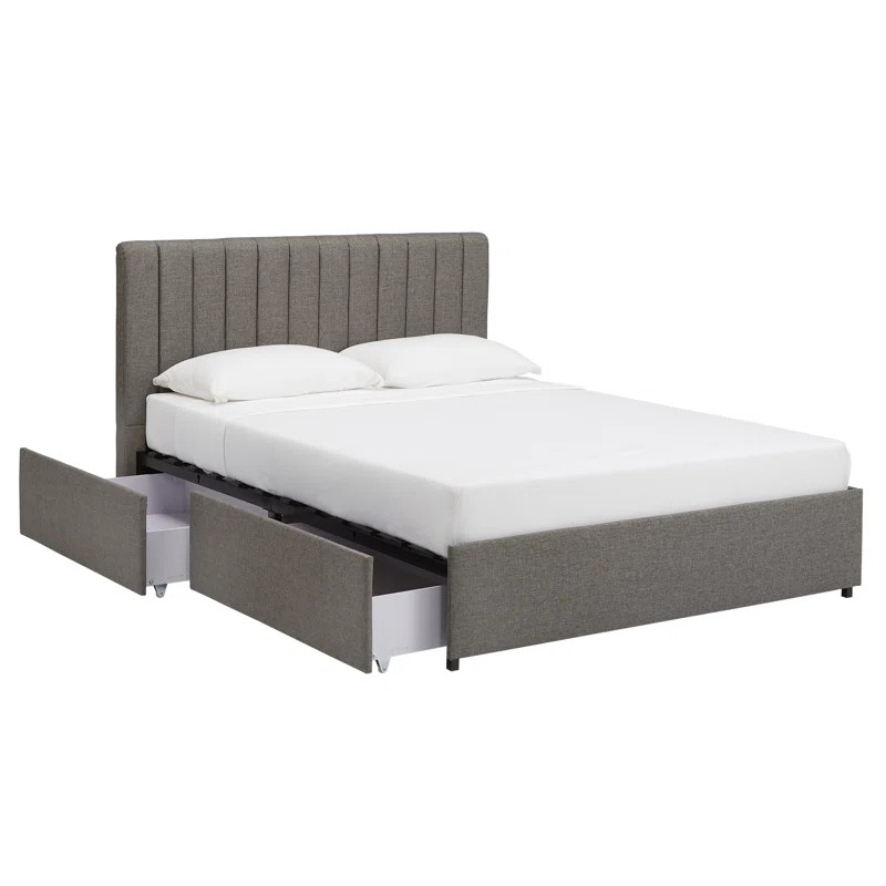 Cletus Upholstered Metal Platform Storage Bed | Wayfair North America