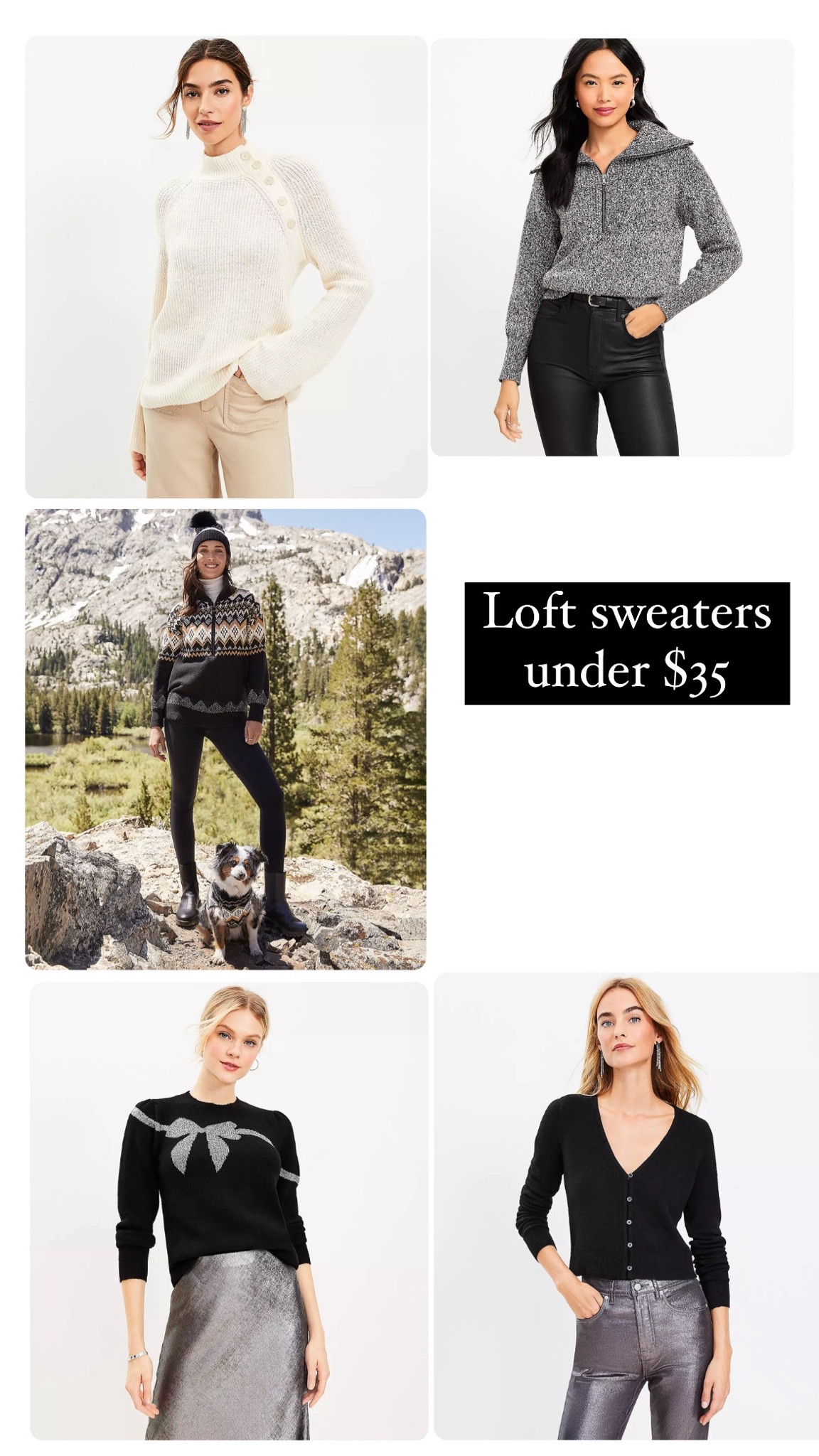 Loft sweaters on sale! All under $35  

#LTKGiftGuide #LTKfindsunder100 #LTKsalealert
