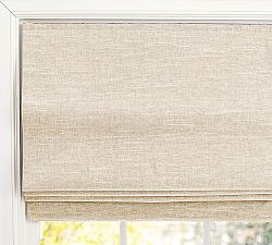 Emery Linen Cordless Roman Blackout Shade | Pottery Barn (US)