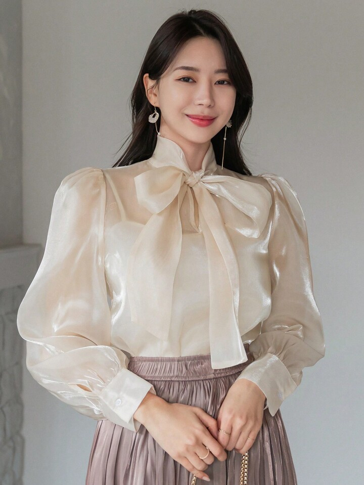 DAZY Fashionable Belted Long Sleeve Shirt | SHEIN