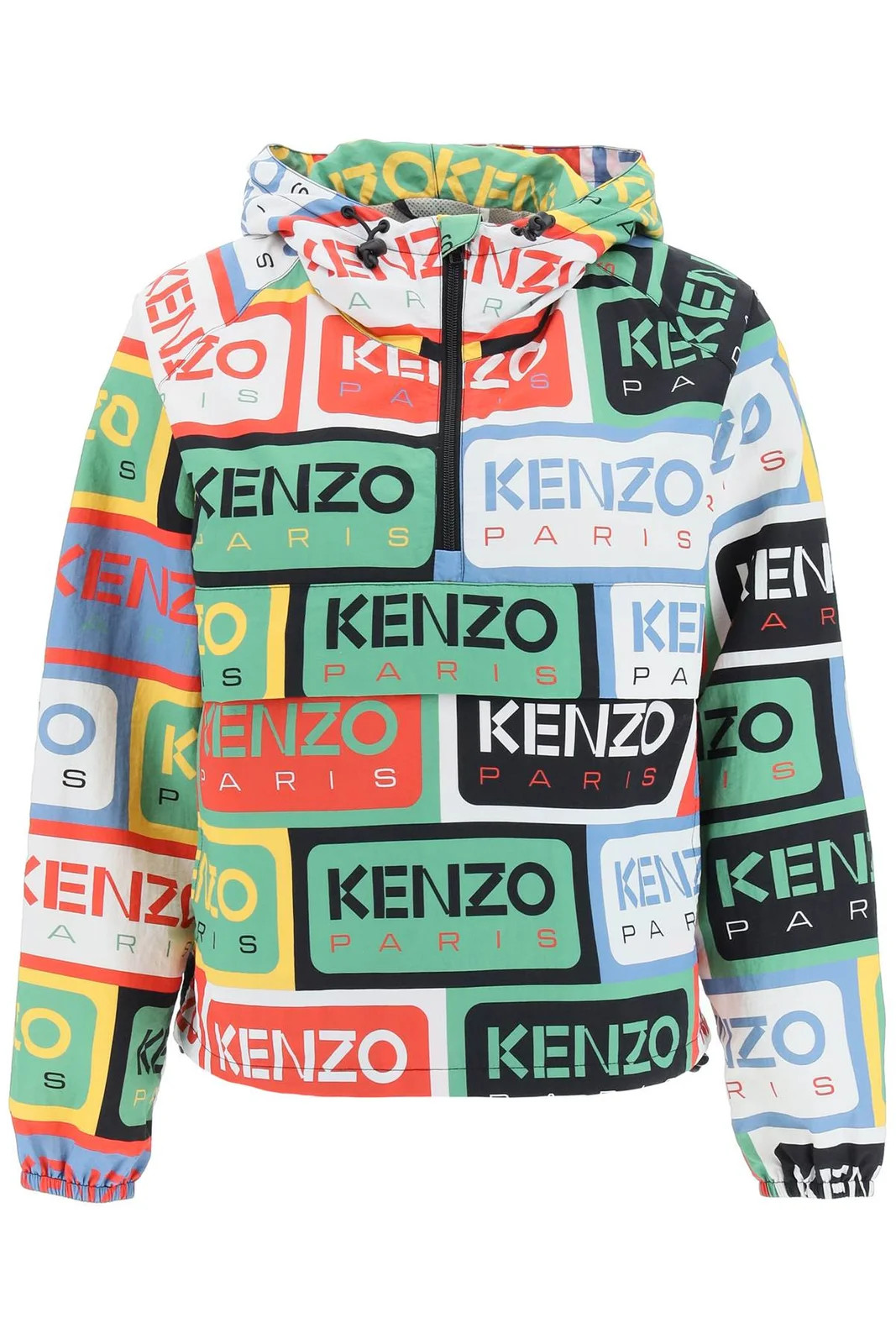 Kenzo Logo-Printed Zipped Hooded Jacket | Cettire Global