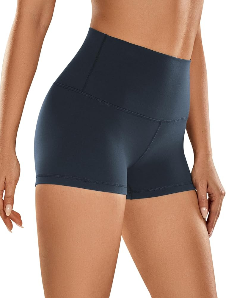 CRZ YOGA Womens Butterluxe Biker Shorts 2.5'' / 4'' / 6'' / 8'' - High Waisted Booty Workout Voll... | Amazon (US)