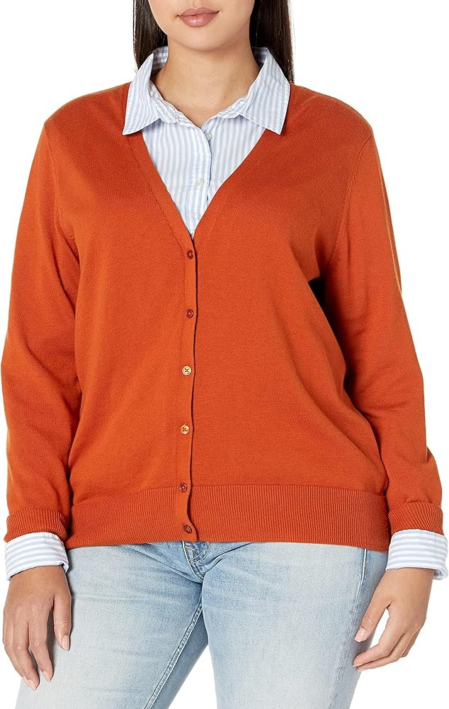 Amazon Essentials Women's Lightweight V-Neck Cardigan Sweater (Available in Plus Size) | Amazon (US)