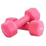 Portzon Set of 2 Neoprene Dumbbell, Free Weights of 1-15 LB, Anti-Slip, Anti-roll, Hex Shape | Amazon (US)