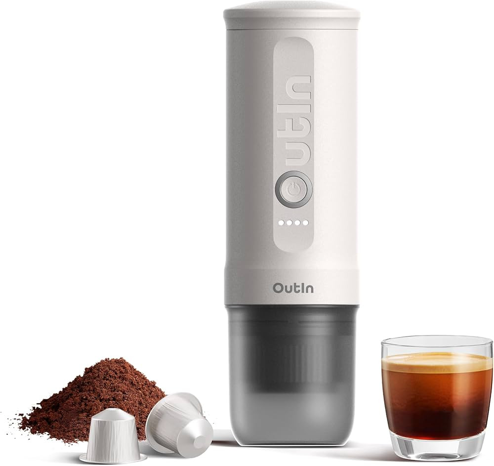 OutIn Nano Portable Electric Espresso Machine, Travel Coffee Maker for Camping, Car Coffee Maker ... | Amazon (US)
