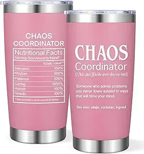 Tikem Kitch Chaos Coordinator Gifts For Women - Chaos Coordinator Tumbler For Boss Gifts - Office... | Amazon (US)