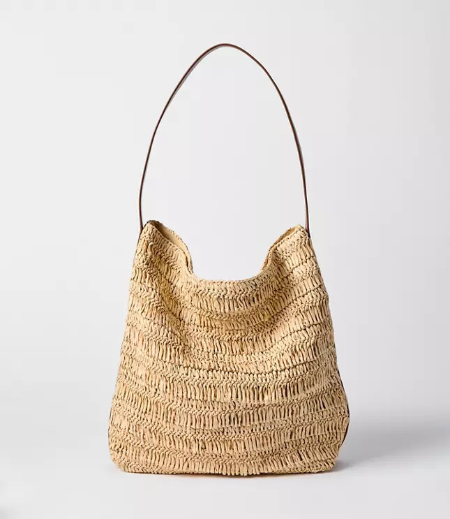 Raffia Bucket Bag | LOFT