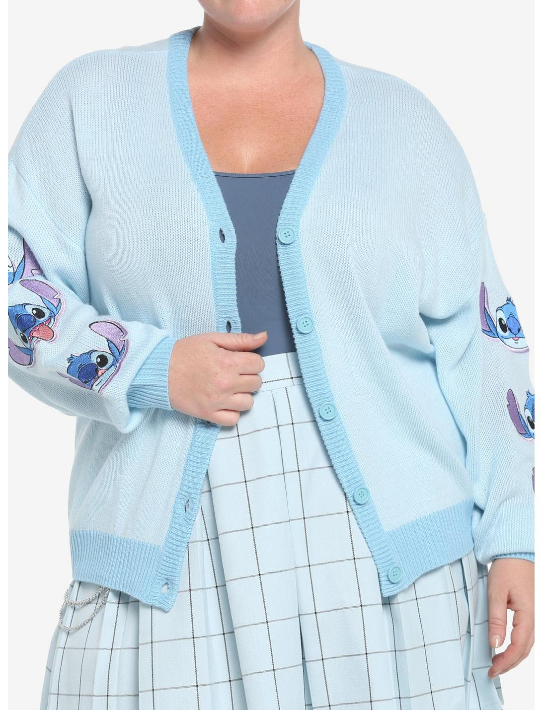 Her Universe Disney Lilo & Stitch Stay Weird Skimmer Girls Cardigan Plus Size | Hot Topic