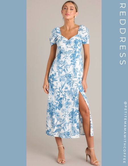 Blue floral dress 

#LTKFindsUnder100 #LTKTravel #LTKStyleTip